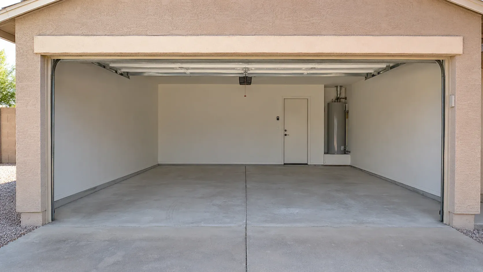The same Phoenix garage, completely cleared out